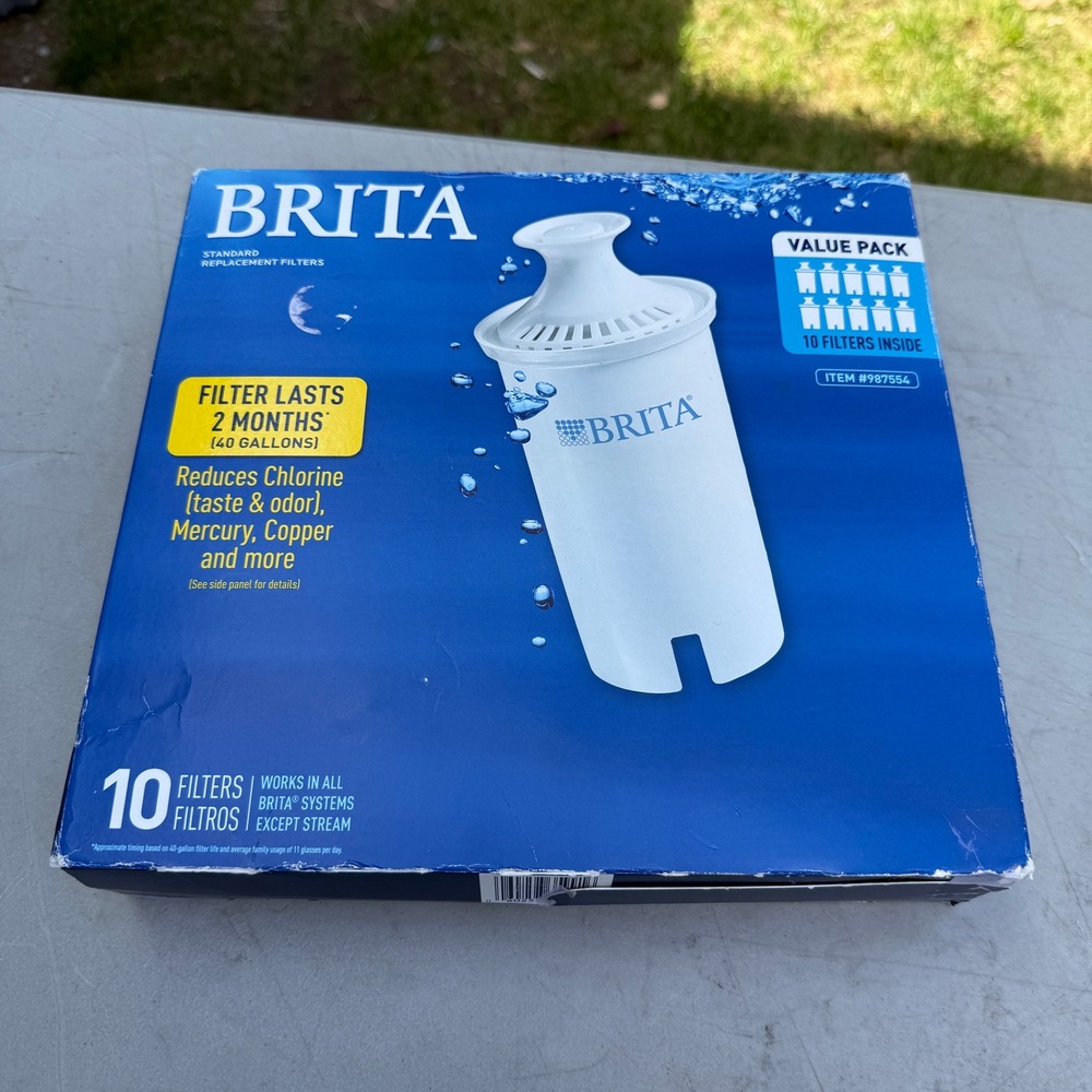 Pack of 10 Brita 987554 Pitcher Standard Replacement Filters